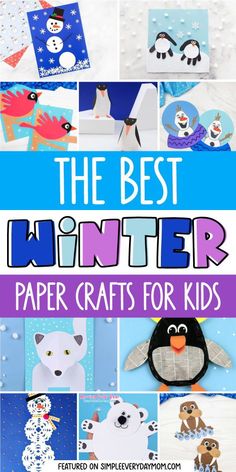 the best winter paper crafts for kids