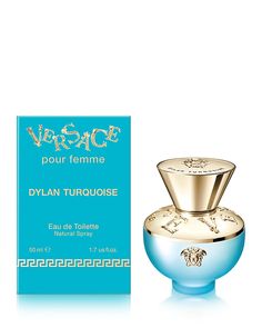 Find VERSACE Dylan Turquoise Eau De Toilette, 1.7 Oz on Editorialist. Key Notes:- Lemon Primofiore, Guava, MusksAbout The Fragrance:Dylan Turquoise is an ode to the sensuality of the Versace woman.Vibrant and luminous, Versace Dylan Turquoise embodies tradition and innovation. Escaping towards faraway islands where the blue sky meets crystal waters. The Sea breeze caresses the skin waking up the senses and regenerating the soul. A fragrance reminding of warm sun and summer days.About The Brand:Indulge in the scent of Versace. Discover fragrances for women - mixed with heritage and love of tradition, daring provocation, seduction and passion. Versace Dylan Turquoise, Versace Parfum, Perfume Versace, House Of Versace, Versace Perfume, Perfume Floral, Versace Home, Gianfranco Ferre, Pink Pepper