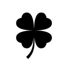 a four leaf clover is shown on a white background