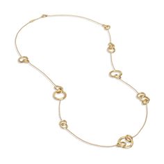 18K Yellow Gold Long Necklace Marco Bicego Jewelry, Gold Link Chain Necklace, Marco Bicego, Gold Link Chain, Gold Long Necklace, Gold Link, Link Chain Necklace, Necklace Long, Yellow Gold Chain