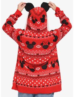 Disney Mickey Mouse & Minnie Mouse Sherpa Girls Open Cardigan Plus Size Mickey Mouse And Minnie Mouse, Cardigan Plus Size, Mickey Mouse Minnie Mouse, Buy One Get One, Open Cardigan, Disney Mickey Mouse, Disney Mickey