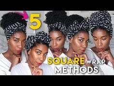 Want to save a bad hair day? Here are 5 easy head wrap styles you should try. African Hair Wrap Styles, How To Tie A Head Scarf Black Women, How To Tie A Head Wrap, How To Wrap Hair In Scarf, How To Tie A Head Scarf, Head Scarf Styles Black Women, Scarf Tying Hair, Tie A Head Wrap