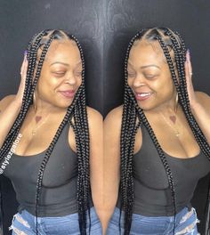 Box Twists, Red Hairstyles, Bow Hair Tie, Pretty Braids, Long Bow, Big Braids, Braiding Styles, Hairstyle Idea, Girls Natural Hairstyles