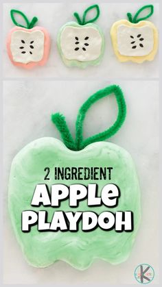 an apple playdou is made with two ingredients