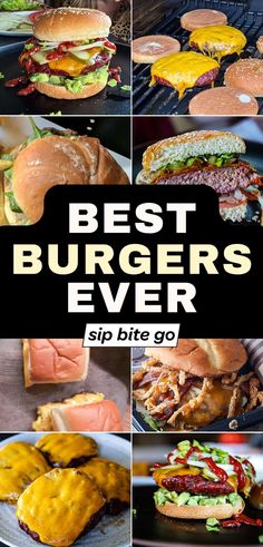 Best Burger Recipes Burgers Recipes Beef, Burger Varieties, Recipes For Game Day, Burger Sliders Recipes, Homemade Hamburger Patties, Copycat Food, Burgers Recipes, Sliders Recipes, Smoked Burgers