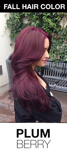 Beautiful fall hair color idea for brunettes! Plumberry hair color is a very violet take on auburn hair color. #fallhaircolor Plum Berry Hair, Dark Berry Hair, Berry Red Hair Color, Berry Purple Hair, Pelo Color Vino, Berry Hair, Going Dark, Hair Goal, Plum Hair