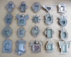 Sell Ideas, Tin Ornaments, Mexican Wall, Punched Tin, Photography Studio Background, Tin Walls, Wall Boxes