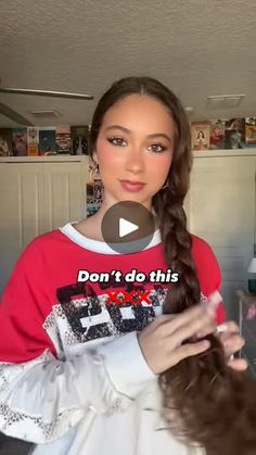 2.4M views · 217K reactions | My favorite way to do a side braid🤭…#curlyhair #tutorial #curlyhairstyles #curlytutorial #hairtutorial #hairtutorialvideo #explore #hairgoals | ♡Marley Arnold♡ Side Braid, Hair Videos Tutorials, Hair Goals, Hair Tutorial, Curly Hair Styles, Braids, Hair, Plaits