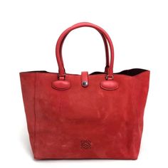 Outside:Scratches,Scrub,Wrinkles Inside:Minor Scratches,Light Stains Notices:There Is A Surface Fluffing There Are A Few Impressions Name Loewe Logo Leo Shoulder Bag Hand Bag Tote Bag Color Red / Red Mmaterial Suede Approx Size W11.8 X H10.6 X D5.5inch / W30cm X H27cm X D14cm Handle:14.2inch / 36cm Inside: Removable Mini Pouch (Snap Button) Gender Women's Additional Items None Suede Accessories, Loewe Logo, Family Bag, Loewe Bag, Mini Pouch, Suede Tote, Mini Pouches, Bags Logo, Red Suede