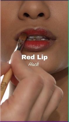 Red Lipstick Hacks, How To Wear Red Lipstick, Red Lipstick Tutorial, Seasonal Makeup