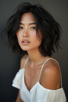 These Short Wavy Bob Ideas Are More Revolutionary Than You Think! Asian Hair Bob, Short Wavy Bob Haircuts, Wavy Short Hair, Bob Ideas, Trendy Short Hairstyles, Natural Curly Hair Cuts, Short Wavy Bob, Wavy Bob Haircuts, Short Red Hair