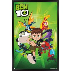 ben 10 the movie dvd with an image of ben and his friends