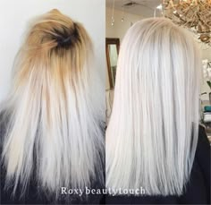 Hair Color Silver, Salon Tips, Cool Blonde Hair Colour, Blonde Silver, Bombshell Hair, Ash Hair, Bleach Blonde Hair