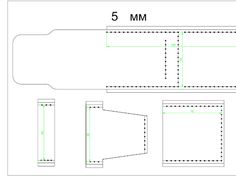 an image of the back side of a paper bag with measurements and measurements for it