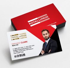 a red business card with a black and white stripe on the bottom that says royal palace