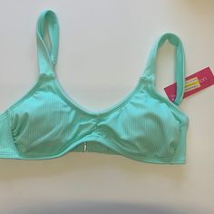 Target Xhilaration Mint Green Bikini Top Is Completely New And Unused. It Is A Sale Item That Was Found On Clearance. It Is Clean, Unworn And With Good Material. It Has Removable Cups For Extra Padding And Has A Small Piece Of Fabric Inside That Sticks Out A Little, But Is Still Wearable And Comfortable. The Bikini Is Easy To Move In And Stretched. It Is Flexible Fitting With Adjustable Straps And Adjustable Backing For A Looser Or Tighter Fit. The Bikini Can Fit Multiple Sizes S-M. And Is In A Cute Green Bathing Suits, Trendy Green Swimwear With Built-in Bra, Trendy Swimwear With Built-in Bra For Vacation, Trendy Poolside Swimwear With Built-in Bra, Baiting Suits, Green Bathing Suits, Dream Summer, Swimsuit Sale, Cute Preppy Outfits