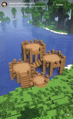 Minecraft Houses Blueprints Layout Castle, Minecraft Houses On Cliffs, Minecraft House Builds Ideas, New Minecraft Builds, Farm Building Ideas Minecraft, Cute Farm Minecraft Ideas, Minecraft Platform House, Minecraft Sun Design, Minecraft House Cute Cottage