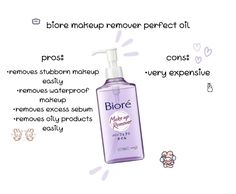 #skincare Biore Makeup Remover, Waterproof Makeup, Belleza Natural, Makeup Remover, Dresses, Make Up Remover