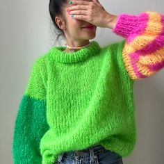 embraknit Colour Wardrobe, Knitting Sweaters Diy, Mohair Sweater Knit, Diy Sy, Knitting Sweaters, Mohair Knit, Mohair Sweater, Embroidery Fashion