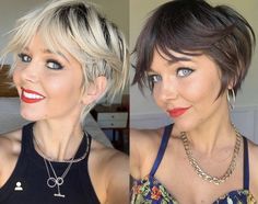 Blonde Vs Brunette, Hairstyles For Fat Faces, Short Shaggy Haircuts, Blonde Hair Looks, Hair Wear, Hair Stuff, Hair Journey, The Class