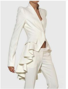 White Suit, فستان سهرة, Flare Trousers, Moda Vintage, Mode Inspiration, White Fashion, Passion For Fashion, Beautiful Outfits, Favorite Color