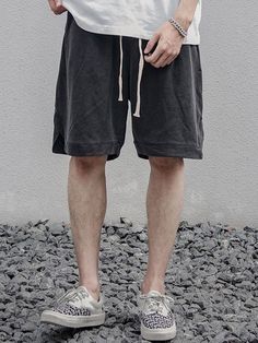 ⚡️Free Shipping 2022 Basic Solid Black Cotton Drawstring Shorts Black M under $41.00 in Shorts at AnotherChill.com Online. Color: Dark Gray, Black. Pattern Type: Solid Color. Composition: Cotton 100%. Style: Casual. Design: Elasticated Waist With Drawstring Tie, Functional Pockets. ✓2022 SUMMER OUTFITS. Check reviews and buy Men's Washed Cotton Shorts today. Color Composition, Casual Design, Exclusive Fashion, Drawstring Shorts, Shorts Black, Black Pattern, Cotton Shorts, Cargo Shorts, Solid Black