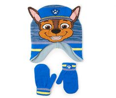 Keep those chills away with this Paw Patrol cold weather hat and gloves set. Rocking a striking blue and yellow color, charming pom-pom accent and fun design of Chase from Paw Patrol, this set of one hat and a pair of gloves will keep you warm while representing your favorite franchise. Chase From Paw Patrol, Cold Weather Hats, Disney Jokes, Nick Jr, Jack Frost, Pom Beanie, Fun Design, Blue And Yellow, Paw Patrol