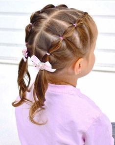 Hair Bow Bliss: Cute Hairstyle Ideas for Baby Girls Aaliyah Hair, Lil Girl Hairstyles, Girls Hairstyles Easy