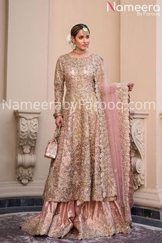 bridal frocks pakistani designer dress 2021 Lehenga Frock, Bridal Frock, Casual Bridal Dress, Desi Wedding Dresses, Latest Bridal Dresses, Bridal Dresses Pakistan, Womens Trendy Dresses, Pakistani Wedding Outfits, Pakistani Fashion Party Wear