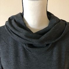 New In Bag, Tags Attached. Dark Heather Gray Jersey Pullover. Gray Funnel Neck Top For Layering, Casual Cowl Neck Loungewear Top, Casual Cowl Neck Sweater For Layering, Casual Funnel Neck Tops For Layering, Ralph Lauren Sweater Women, Sweaters Ralph Lauren, Green Turtleneck Sweater, Cream Turtleneck, Green Turtleneck