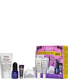 Give mom the gift of beautiful&#x2C; youthful skin with the Better Skin Days Ahead Mother's Day Gift Set. This luxurious skincare set includes six of Kiehl's best-selling skincare products to help her achieve target glowing&#x2C; hydrated&#x2C; and revitalized skin.Set Includes:2.5-oz. Ultra Facial Cleanser0.34-oz. Retinol Skin-Renewing Daily Micro-Dose Serum0.95-oz. Ultra Facial Cream0.1&#04 Luxurious Skincare, Travel Skincare, Youthful Skin, Skincare Set, Better Skin, Facial Cleanser, Beauty Care, Skincare Routine, Skincare Products