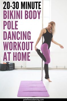 Body Workout Plan At Home, Pole Exercise, Pole Dancing Fitness Beginners, Workout Plan At Home, Pole Exercises, Dancing Pole, Pole Fitness Moves