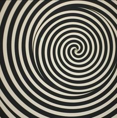 an abstract black and white spiral design