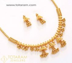 Indian Gold Necklace Designs, Indian Gold Jewelry, 22k Gold Necklace, Temple Jewelry Necklace, Perhiasan India, Gold Necklace Indian, 22k Gold Jewelry, Gold Necklace Indian Bridal Jewelry, Necklace Indian