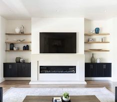 the living room is clean and ready to be used as a entertainment center for entertaining