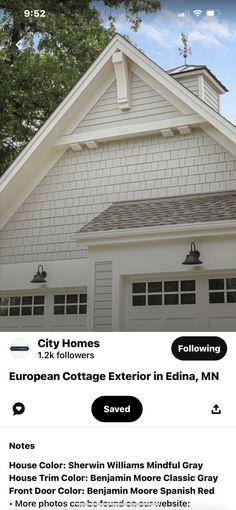 an image of a house for sale on the app storefront page, with text overlaying it