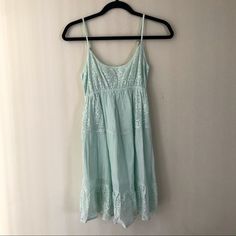 Cute Lace Summer Dress By Rip Curl Size: Xs Took Tag Off But Never Worn Adjustable Straps Lightly Lined Beautiful Color For The Summer Comes From Non Smoking & Non Pets P1 Casual Midi Dress With Lace Trim For Beach, Casual Summer Midi Dress With Lace Trim, Green Lace Trim Dress For The Beach, Green Lace Trim Dress For Beach, Green Beach Dress With Lace Trim, Green Mini Dress With Lace Trim For Summer, Casual Green Mini Dress With Lace Trim, Sleeveless Lace Trim Dress From Urban Outfitters, Urban Outfitters Green Summer Dress