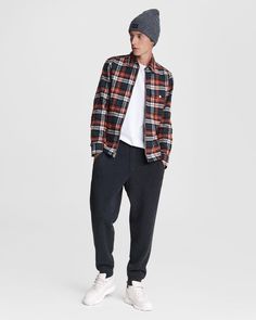 Venture Cashmere Sweatpant | Apparel Pants | rag & bone Shirt Jacket Men, Zipper Jacket, Fit Pants, Workout Jacket, Brushed Cotton, Metal Buttons, Mens Fashion Casual, Workout Pants