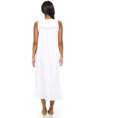 This soft 100 percent cotton poplin nightgown for women from Alexander Del Rossa is comfortable, durable, and classy. Made from a premium 100% cotton fabric, this women's vintage looking nightgown is breathable and easy on the skin. Designed with you in mind, this victorian nightgown is perfect for lounging around the house - even when guests are present. Front shoulder straps with cotton lace trim, armholes and neckline also have cotton lace trim. Gathered, double layered front yoke above 1.25 Feminine Cotton Nightgown For Loungewear, Elegant Cotton Sleepwear For Spring, Elegant Cotton Summer Sleepwear, Elegant Cotton Sleepwear For Summer, Elegant Summer Cotton Sleepwear, Elegant White Cotton Sleepwear, Elegant Cotton Sleepwear For Home, Elegant Cotton Nightgown For Sleepover, Feminine Cotton Nightgown For Sleepovers