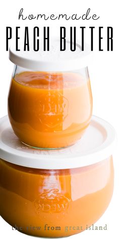 jars of peach butter Peach Butter Recipe, Jam Canning, Peach Butter, Fruit Spread, Peach Puree, Fresh Peaches, Jam And Jelly