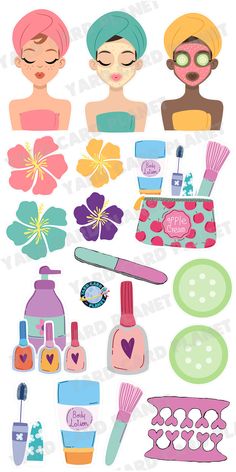 Spa Day Yard Card Flair Set Spa Girl, Planet Signs, Toe Separator, Yard Cards, Lawn Sign, Lotion Bottle, Sign Display, The Spa, Yard Signs