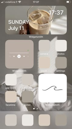 an iphone screen showing the color scheme for different shades of gray and white, including neutrals