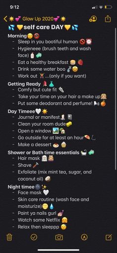 self care | glow up | self care routine | self care checklist | self care Sunday | self care ideas | self care inspiration | self care tips | that girl self care | self care that girl | routine that girl | daily routine | night routine | night time routine | self care women | self care routine for women | glow up tips | glow up ideas | glow up checklist Makeup Contouring, Self Care Day, Beauty Routine Tips, Self Care Bullet Journal, Vie Motivation, Teen Life Hacks, Self Confidence Tips, روتين العناية بالبشرة