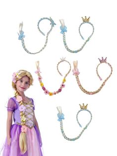 Women's & Men's Clothing, Shop Online Fashion Braid Dress, Tangled Theme, Rapunzel Princess, Braided Dress, Girls Princess Dress, Kids Wigs, Wigs Cosplay, Princess Dress Up