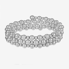 Bead Type: PlasticCircumference: 8 InchShape: RoundMetal Color: Silver ToneCare: Wipe CleanBracelet Type: Wrap BraceletsMetal: ZincCountry of Origin: Imported Elegant Metal Bracelet With 8mm Beads, 8mm Beaded Bracelet For Parties, Party Jewelry Bracelet With 8mm Beads, Party Bracelet With 8mm Beads, Silver Pearl Stretch Bracelet, Metal Beaded Bracelets For Party With Round Beads, Metal Beaded Bracelets With Round Beads For Party, Metal Beaded Bracelets For Party, Silver Bracelets With Polished Beads For Party