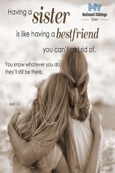 two girls hugging each other in the water with a quote about being a best friend