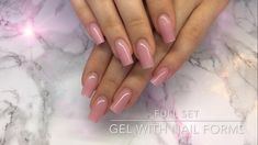 Full Sets Nails / How To Do A Full Set Acrylic Nails In 7 Minutes Liquid Gel Full Set Nails, Nail Full Set, Full Set Gel Nails, Emerald Nails, Gel Acrylic Nails, Gel Nail Extensions, Manicure Nails, Nail Forms, Hard Gel