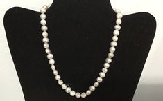 This is a very rare temperament silver-gray seawater pearl necklace. Suitable for any occasion 7-9mm pearls. The length of the necklace is 41cm. Noble and elegant. The bead surface is very smooth and delicate Pearl is an organic gemstone rich in various amino acids, which has a medicinal history of more than 2000 years. Wearing a pearl necklace is helpful for cervical spine, thyroid,tension,chest tightness,etc. prolong life, beauty. Therefore, wearing a pearl necklace,in addition to the value of external gemstones, pearls are also a good helper for health. Wearing a pearl bracelets and pearl rings can relieve wrist fatigue and help the circulation of the fingertips. Wearing pearl anklets can relieve ankle fatigue and improve leg and foot circulation. Wearing pearl earrings is helpful for e Gray Round Necklace For Formal Occasions, Gray Pearl Necklace For Formal Occasions, Elegant Gray Round Pearl Necklace, Formal Gray Pearl Necklace, Gray Single Strand Pearl Necklace As Gift, Chest Tightness, Wearing Pearls, Natural Pearl Jewelry, Natural Pearl Necklace