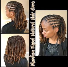 #locs #locstyles #longlocs #naturalhair #naturalhairstyles Locks Styles, Natural Braid Styles, Pretty Dreads, Lock Styles, Cornrows With Box Braids, Short Hair Twist Styles