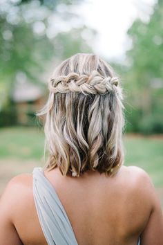 Unique Wedding Hairstyles, Bridesmaids Hair, Pnina Tornai, Wedding Guest Hairstyles, Fishtail Braid, Short Braids, Short Wedding Hair